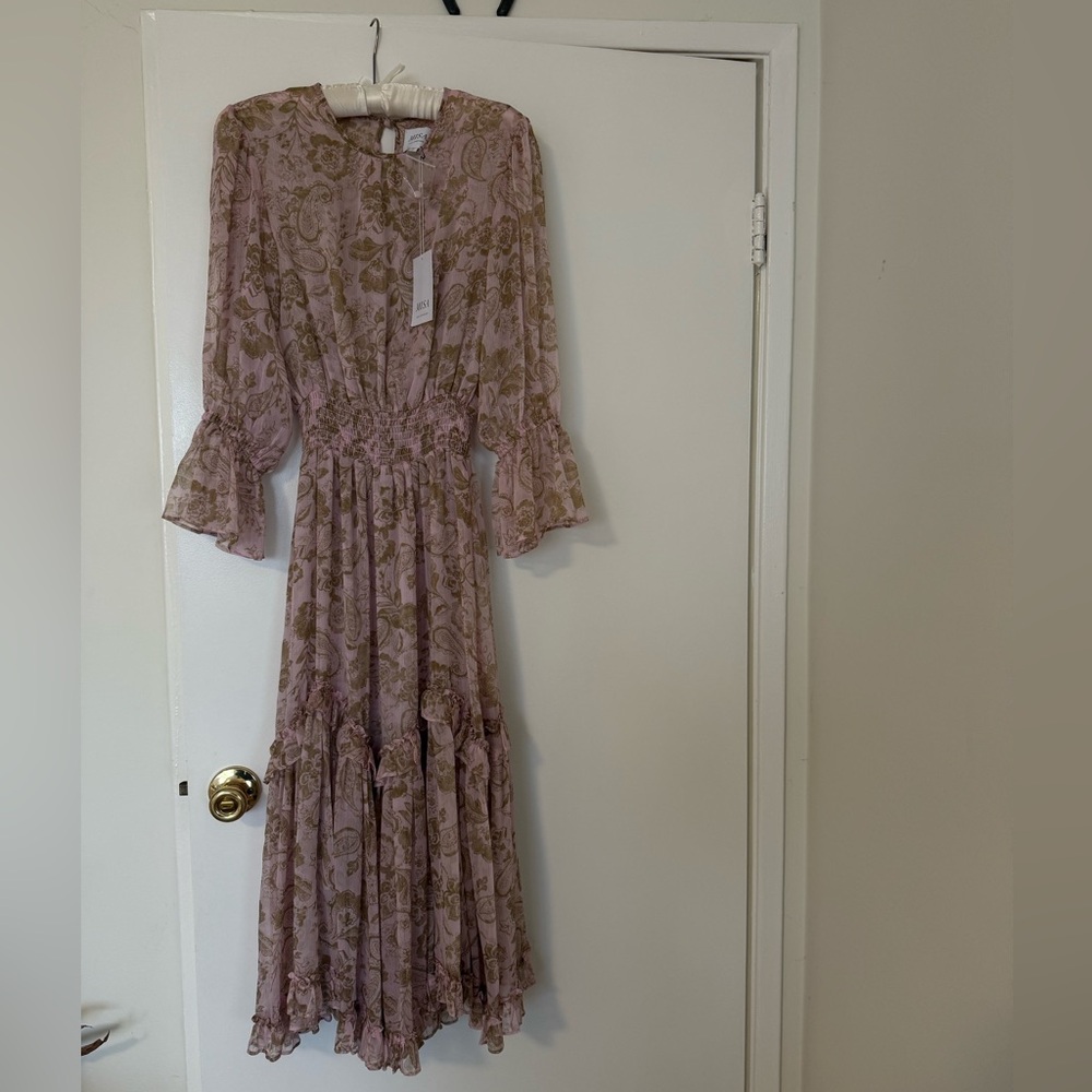 MISA Ynes Dress - Rose Paisley NWT